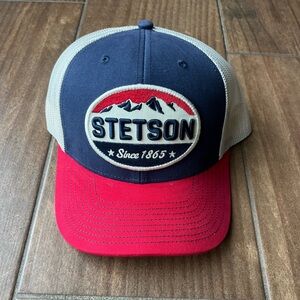 Stetson Cream Mesh Snapback Hat
